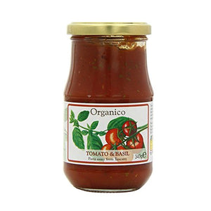 Organico Tomato and Basil Organic Sauce from Tuscany, 340g