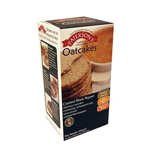 Paterson Quality Scottish Bake Cracked Black Pepper Oatcake x 5 (Pack of 5)