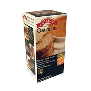 Paterson Quality Scottish Bake Cracked Black Pepper Oatcake x 5 (Pack of 5)