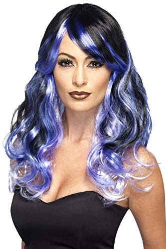 Smiffys 44259 Midnight Siren Ombre Wig (One Size)