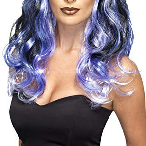 Smiffys 44259 Midnight Siren Ombre Wig (One Size)
