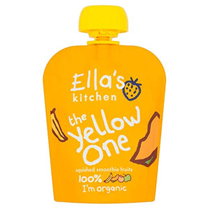 Ella's Kitchen Organic The Yellow One Smoothie Fruits 90 g (Pack of 12)