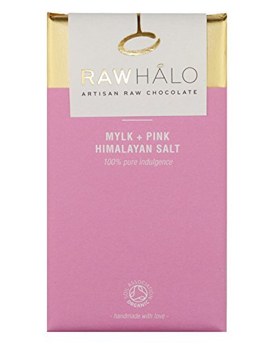 Raw Halo Mylk + Pink Himalayan Salt Organic Raw Chocolate Bars (20 x 32g)