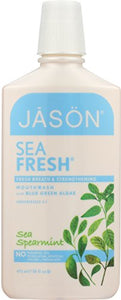 Jason Sea Fresh Strengthening Sea Spearmint Mouthwash, 16 oz