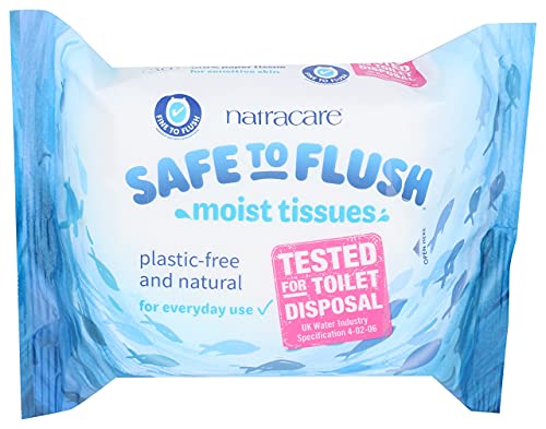 Natracare - Toilet Moist Tissue - Safe to Flush - 30wipes