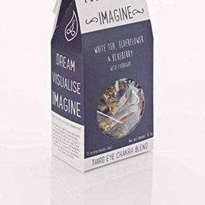 Positivitea  Imagine - White Tea Elder Blueberry Eyebright Bags, 12-Count