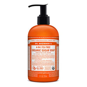 Dr Bronner's Tea Tree Organic Pump Soap - 12 oz./355 ml
