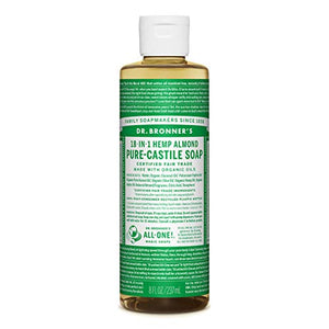 Dr. Bronner's Organic Almond Pure-Castile Liquid Soap, 237 ml