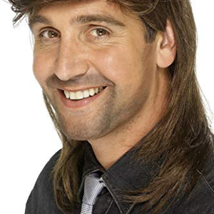 Smiffys Mullet Wig - Brown