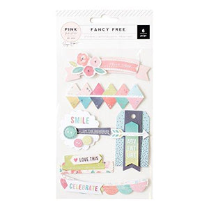 Paige Evans Fancy Free Layered Stickers 6 Piece