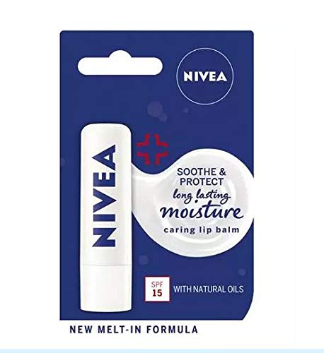 Nivea Soothe and Protect SPF 15 Lip Balm, 4.8 g, Pack of 6