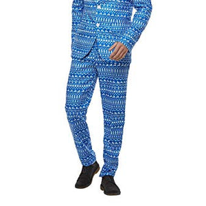 Smiffys 61020XL Wrapping Paper Suit, Men, Multi-Colour, XL - Size 46"-48"