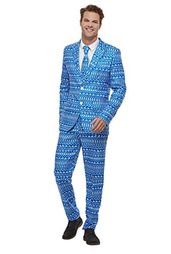 Smiffys 61020M Wrapping Paper Suit, Men, Multi-Colour, M - Size 38"-40"