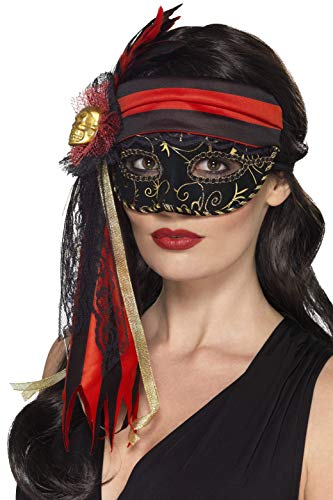 Smiffys 44953 Masquerade Pirate Eye Mask (One Size)