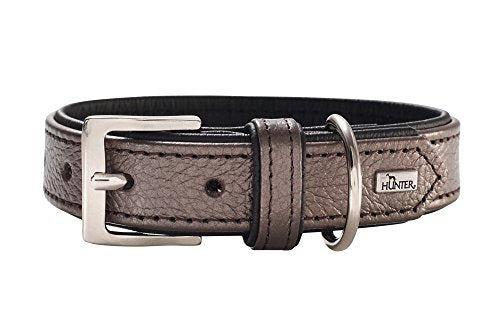 Collar Capri Pearl, 45 Brown/Black, Leather | Hunter