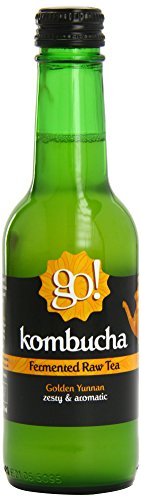 GO! Kombucha Golden Yunnan Fermented Raw Tea, 250 ml