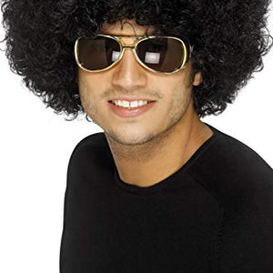 Smiffys Funky Afro Wig - Black, One Size