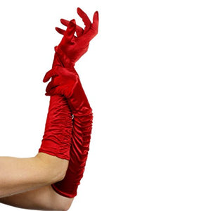 Smiffys 46 cm Temptress Gloves -Red, Long