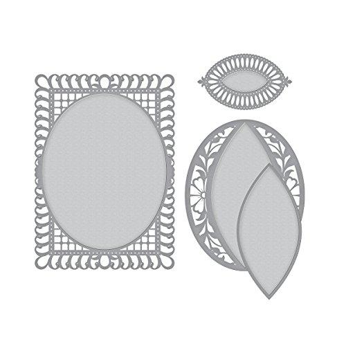 Spellbinders Shapeabilities Bella Rose Lattice Layering Frame Large Chantilly Paper Lace Etched/Wafer Thin Dies