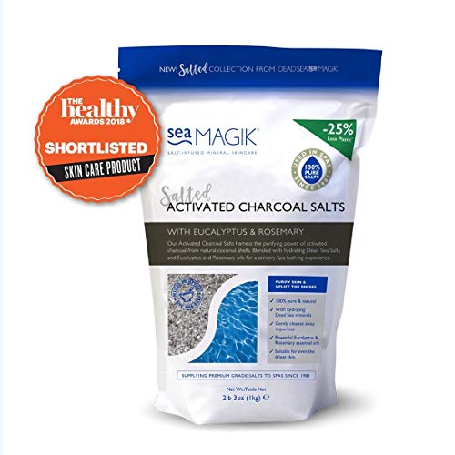Sea Magik Dead Sea Spa Charcoal Salts Pouch