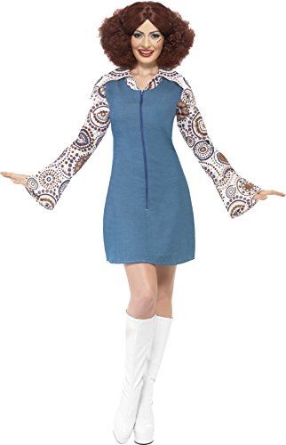 Smiffys Groovy Dancer Costume Dress with Mock Shirt - Small