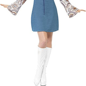 Smiffys Groovy Dancer Costume Dress with Mock Shirt - Small