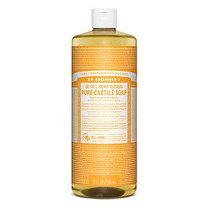 Dr. Bronner's Organic Liquid Soaps Citrus At least 70% Organic, 32 Ounce
