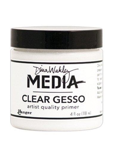 Ranger MDM46424 Dina Wakley Media Gesso 4oz Jar, Clear