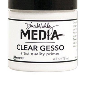 Ranger MDM46424 Dina Wakley Media Gesso 4oz Jar, Clear
