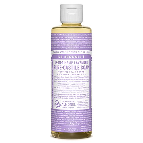 Dr. Bronner's Dr Bronners Castile Lavender Liquid Soap, 8 Ounce -- 6 Per Case.