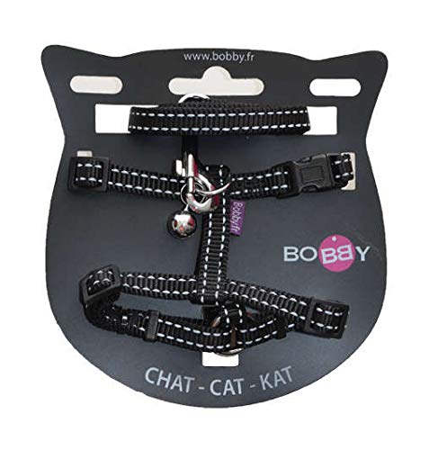 Harness+ Leash Cat Safe Black 10
