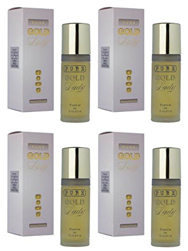 PURE GOLD LADY 4 PACK BY MILTON LLOYD 55ML PARFUM DE TOILETTE/PERFUME