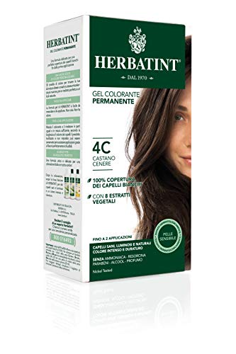 Herbatint 4C Ash Chestnut Permanent Herbal Hair Colour Gel 150 ml