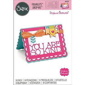 Sizzix SIZ662259 Drop in Scallop Thanks Sbarnard Framelits Die