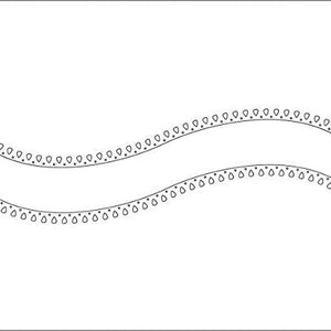 Penny Black Curved Stitch Steel Die (51-435)