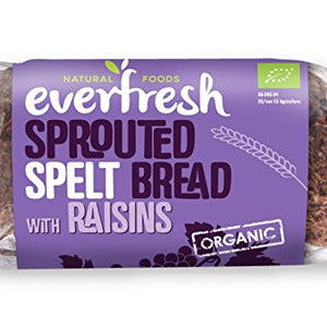 Everfresh Natural Foods Org Sprout Spelt Raisin Bread 400g