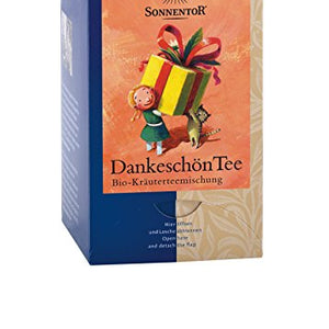 Sonnentor Thank You Herbal Tea Org 18 Double Chamber Bags