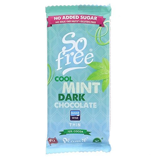 Plamil So Free No Added Sugar Chocolate With Mint 80g (Pack of 12)