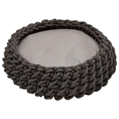Dog Basket Braided Linz   50X50 Cm Anthracite | Hunter