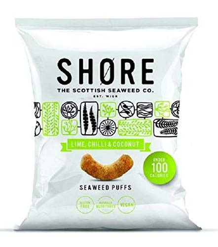 Shore Lime Chilli & Coconut Seaweed Puffs 25g (Pack of 24)