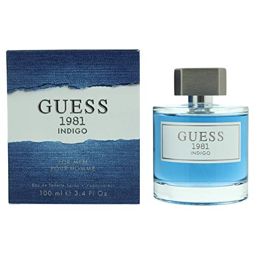 Guess 1981 Indigo Men Eau de Toilette Spray For Him, 100 ml