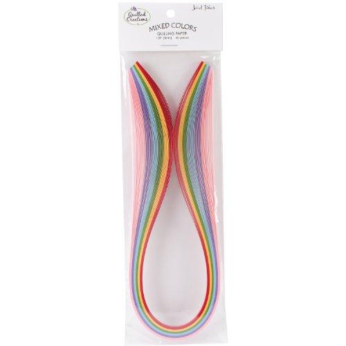 Quilled Creations Quilling Paper, 1/8-Inch, Jewel Tones, 60 Per Package