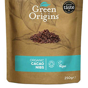 Green Origins Organic Cacao Nibs, Raw 250g