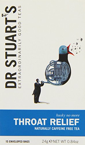 Dr Stuarts Throat Relief Herbal Tea 15 Bags (Pack of 4)