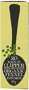 Clipper Organic Fennel Infusion 20 Teabags (Pack of 6, Total 120 Teabags)