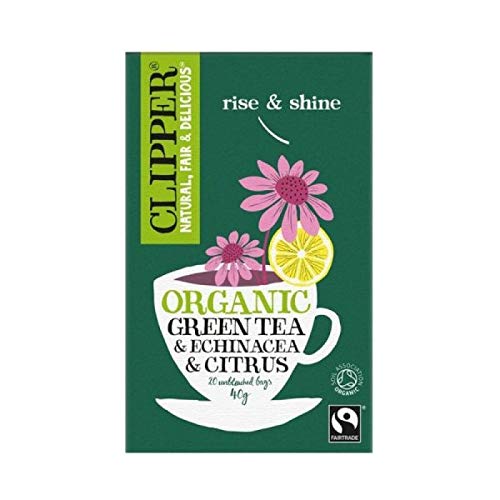 Clipper Organic Green Tea and Echinacea and Citrus, 40g