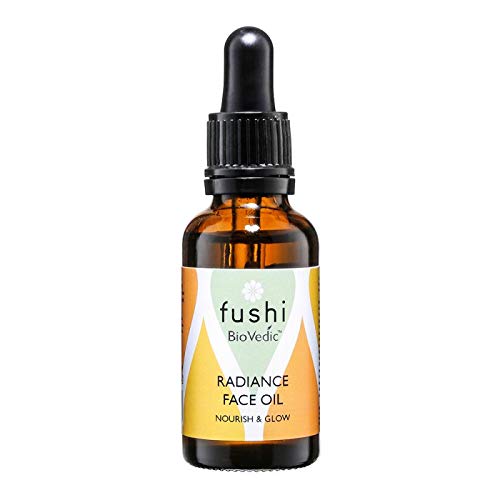 Fushi Biovedic Radiance Face Oil 30ml | Fresh Pressed | Ayurvedic Herb Manjisthta, Kalahari Melon Seed & Raspberry Seed | Best For Dull Skin, Fine Lines & Dry Skin Relief | Manufactured In The UK