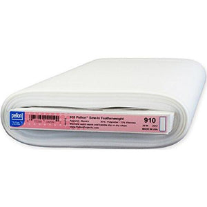 Pellon Sew-In Feather/Mid-Weight Interfacing, 20-Inch by 30-Yard, White