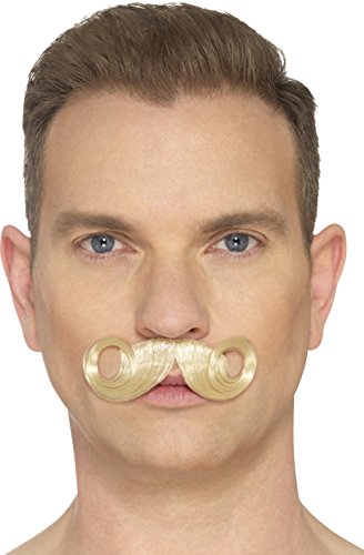 Smiffys 49640 The Imperial Moustache, Blonde, One Size