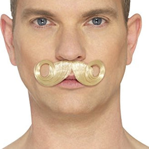 Smiffys 49640 The Imperial Moustache, Blonde, One Size